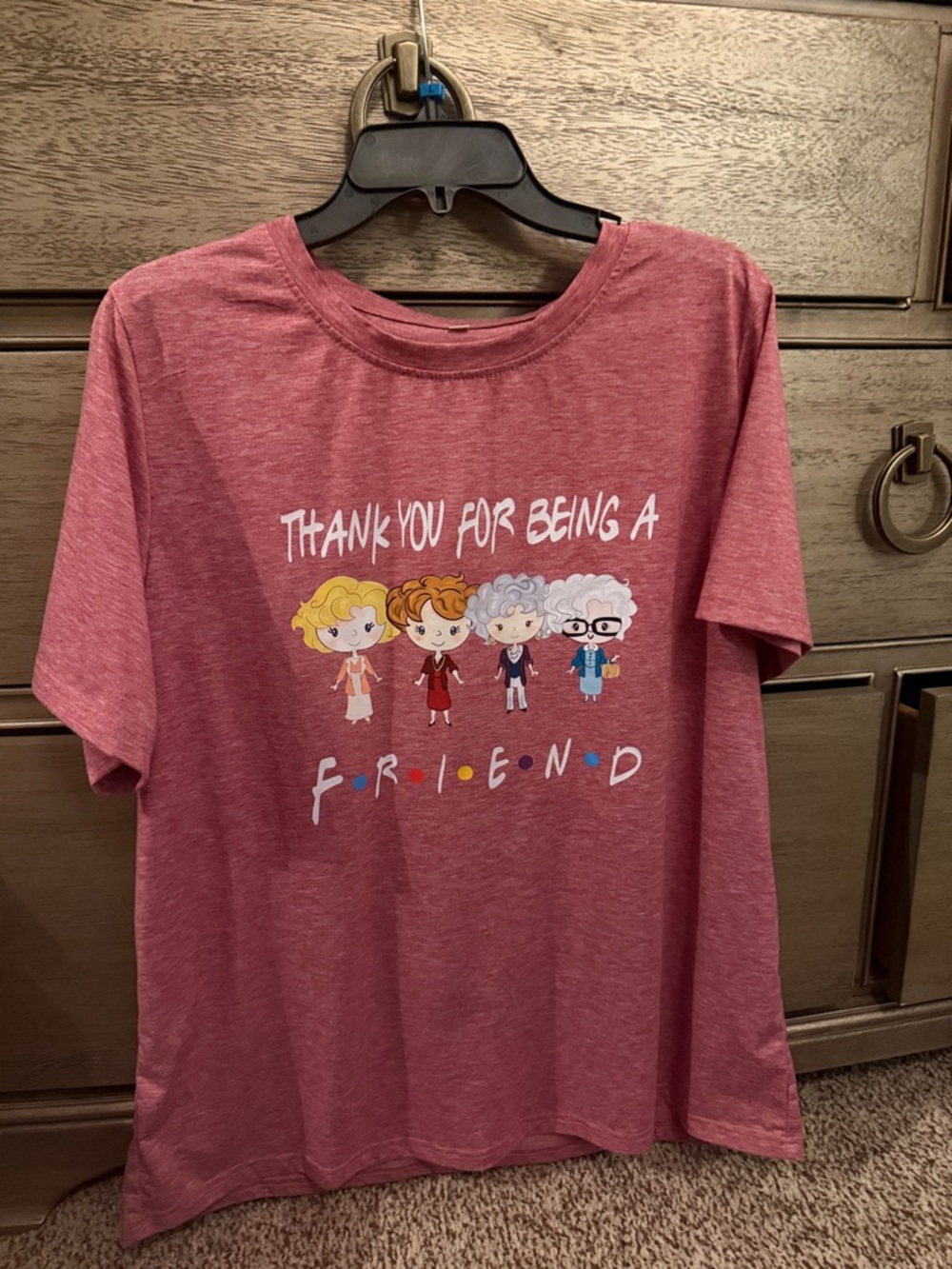 Thank You For Being A Friend Kids' Graphic Tee - Pink